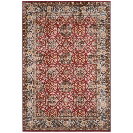 Safavieh Bijar Medium Rectangle Area Rug, Red and Royal - 6 ft. - 7 in. x 9 ft. BIJ632R-6